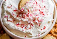 Peppermint Dessert Dip for Christmas Parties