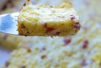 Cheesy Ham, Egg & Hashbrown Breakfast Casserole Recipe