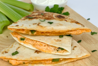 Spicy Buffalo Chicken Quesadillas Recipe for Game Day Snacks