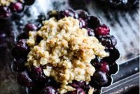 Individual Blueberry Crisps Recipe for One — Quick Berry Dessert