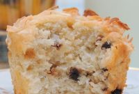 Moist Banana Coconut Muffins with Golden Coconut Topping
