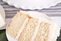 Super Moist Vanilla Cake with Silky Vanilla Buttercream Frosting