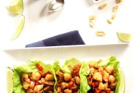 Coconut Curry Shrimp Lettuce Wraps with Zesty Lime Sauce