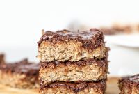 Vegan Banana Oat Oatmeal Bars for Meal Prep and Snacks