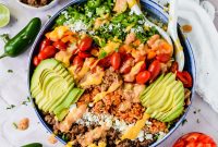 Seven-Layer Salad Bowl with Crunchy Veggies & Creamy Dressing