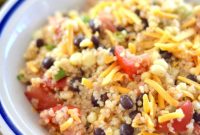 Mexican-Style Quinoa Salad with Corn, Black Beans & Lime Dressing