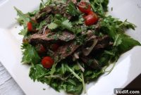 Spicy Thai Beef Salad with Peppery Mizuna and Lime Dressing