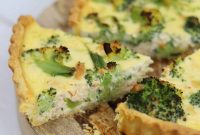 Broccoli and Salmon Quiche Recipe | Flaky Crust & Creamy Filling