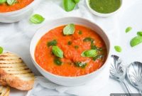 Roasted Red Pepper Soup Recipe — Creamy Roasted Capsicum Soup