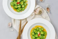 Crunchy Asian Cucumber Salad Recipe with Tangy Sesame Dressing