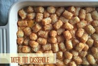 Cheesy Tater Tot Casserole with Ground Beef and Veggies