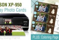 Create Holiday Prints with an Epson XP-950 + Free Snowman Coloring Page