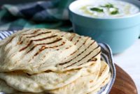 Homemade Pita with Creamy Tzatziki Sauce Recipe
