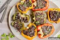 Smoky Black Bean Stuffed Peppers with Cilantro Lime Rice