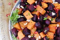 Pomegranate-Roasted Sweet Potatoes & Beets Christmas Side Dish