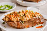 Buffalo Chicken Stuffed Sweet Potatoes Recipe for Spicy Weeknight Meals