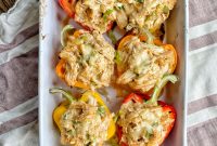 Creamy Chicken-Stuffed Peppers with Melted Cheese