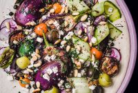 Loaded Hummus: Mediterranean 7-Layer Dip with Veggies & Feta