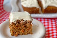 Moist Carrot Cake Bars with Cream Cheese Glaze