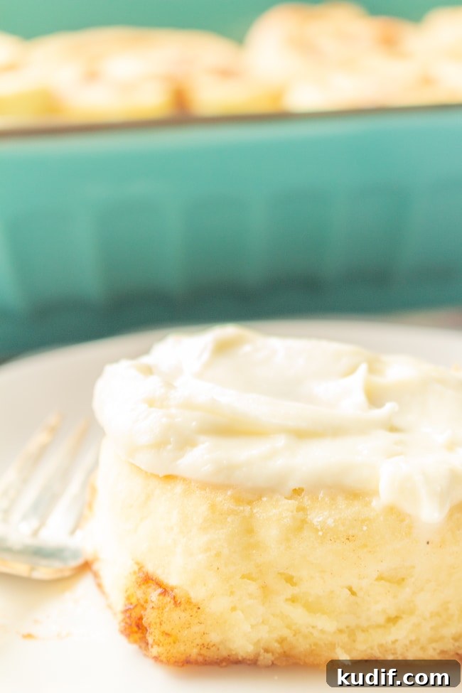Fluffy Gluten-Free Cinnamon Rolls with Cream Cheese Frosting 2 The BEST Gluten Free Cinnamon Rolls you'll ever eat! Soft and fluffy thanks to a *secret* ingredient.