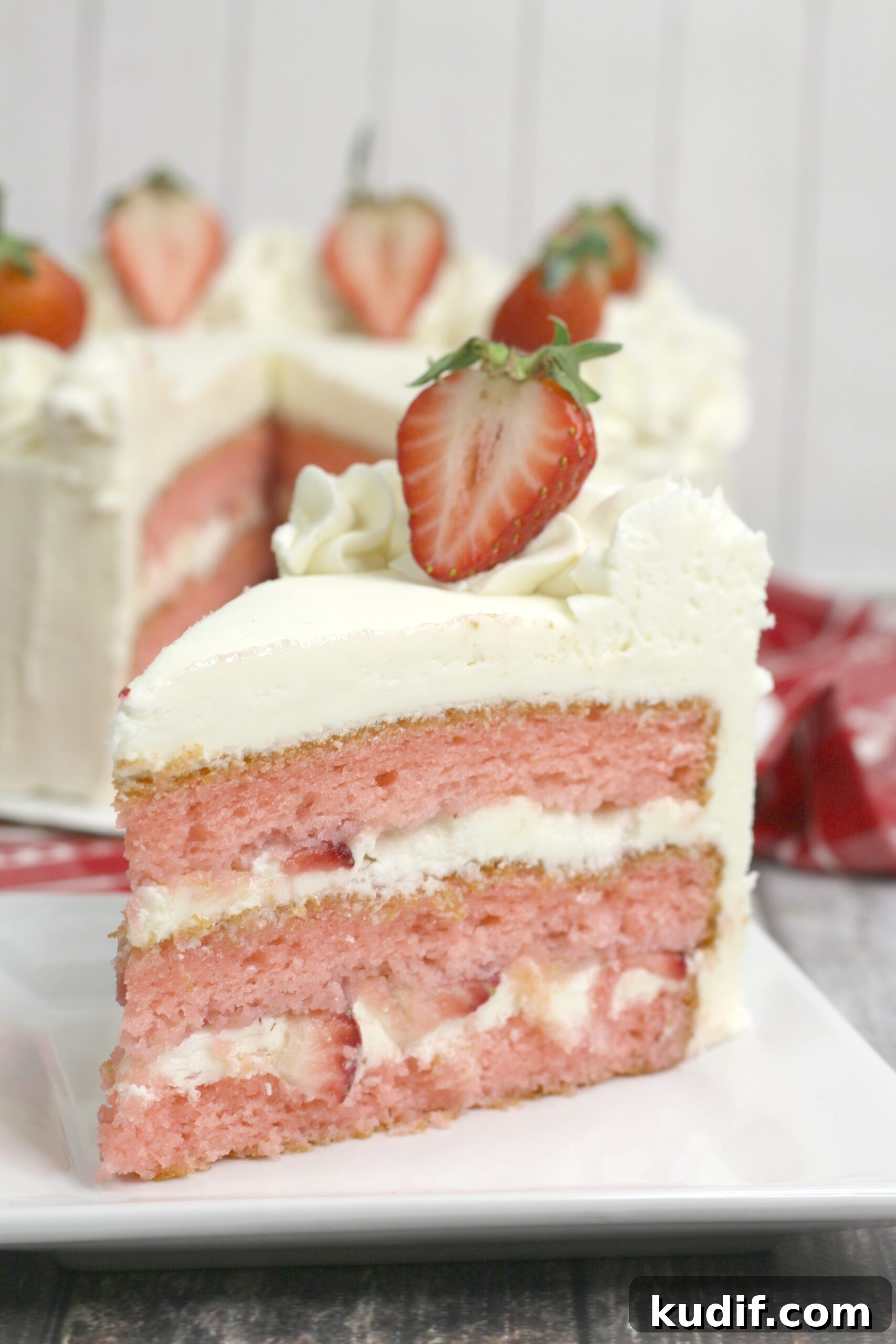 Strawberry Moscato Cake with Cream Cheese Buttercream 8 img 10420 7