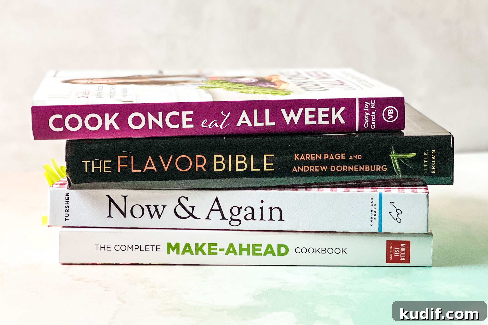 20 Sources for Meal Prep Inspiration and Recipe Ideas 5 stack of meal prep cookbooks