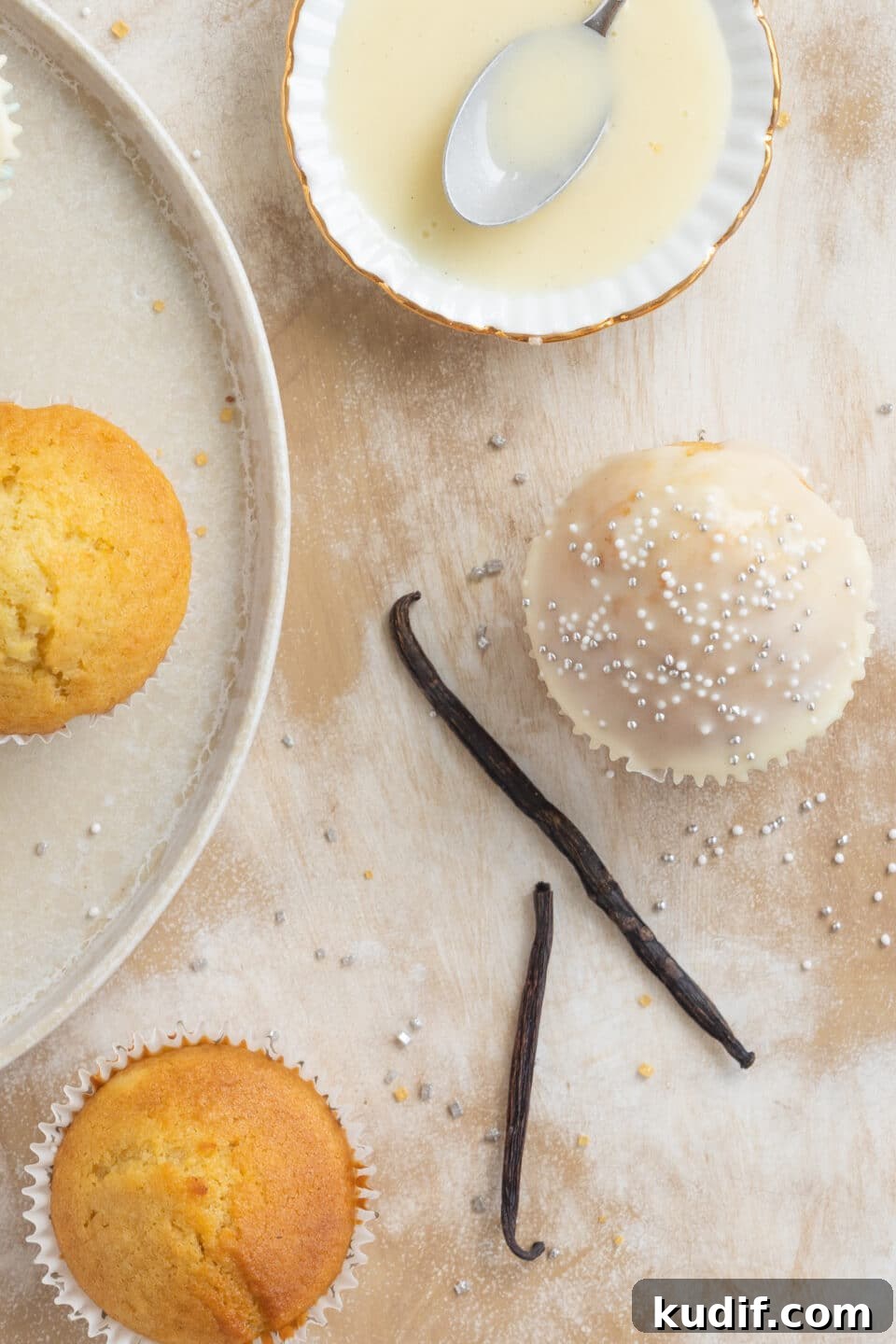 Moist Vanilla Yogurt Muffins Recipe for Tender, Fluffy Muffins 4 muffin recipe with vanilla