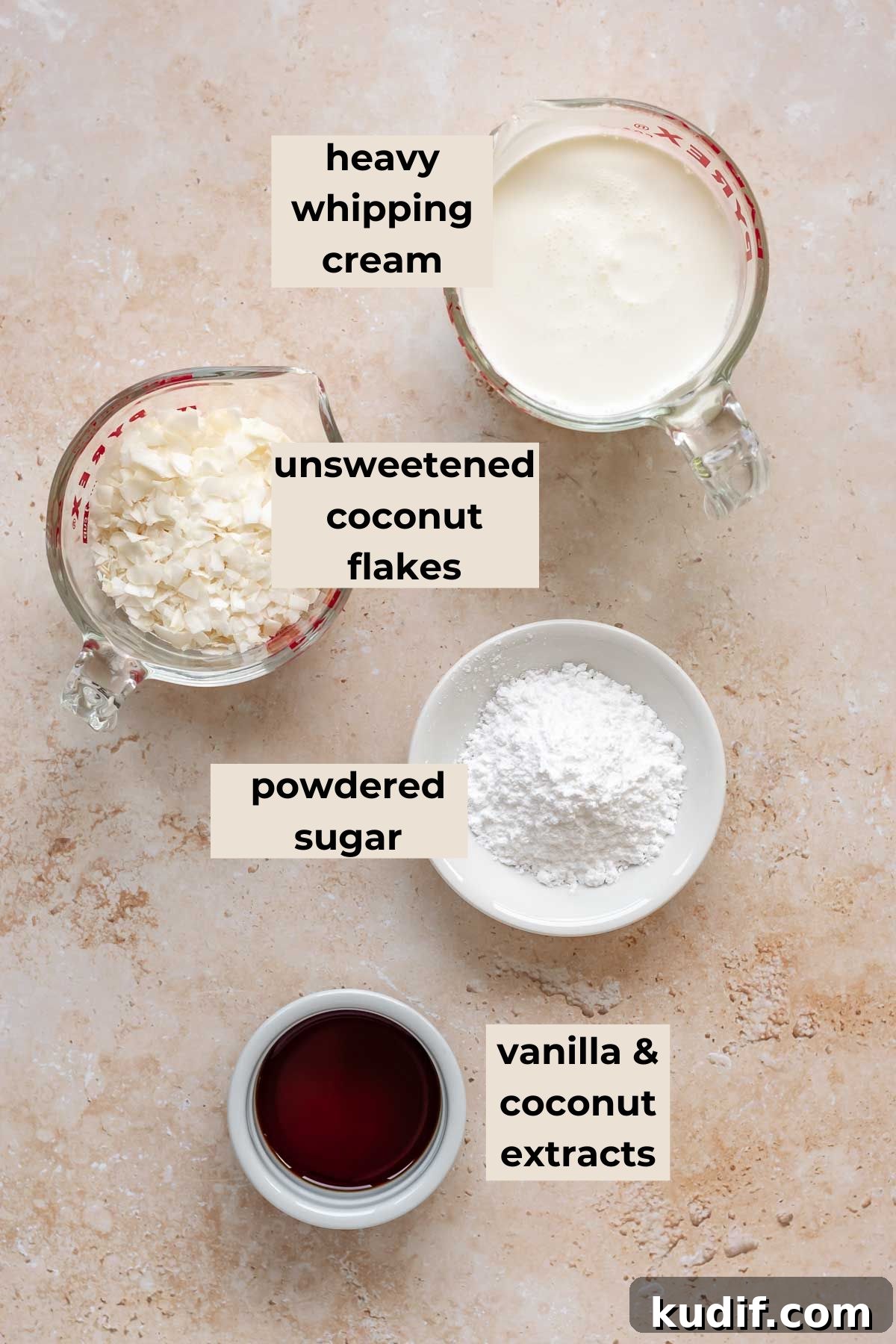 Coconut Tres Leches Cake Recipe — Moist Latin-Style Dessert 4 Tres leches cake topping ingredients.