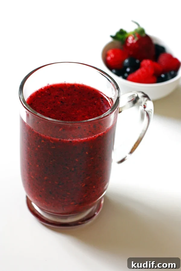 Freeze Raspberries for Smoothies and Desserts: Simple Step-by-Step Guide 6 Triple Berry Smoothie