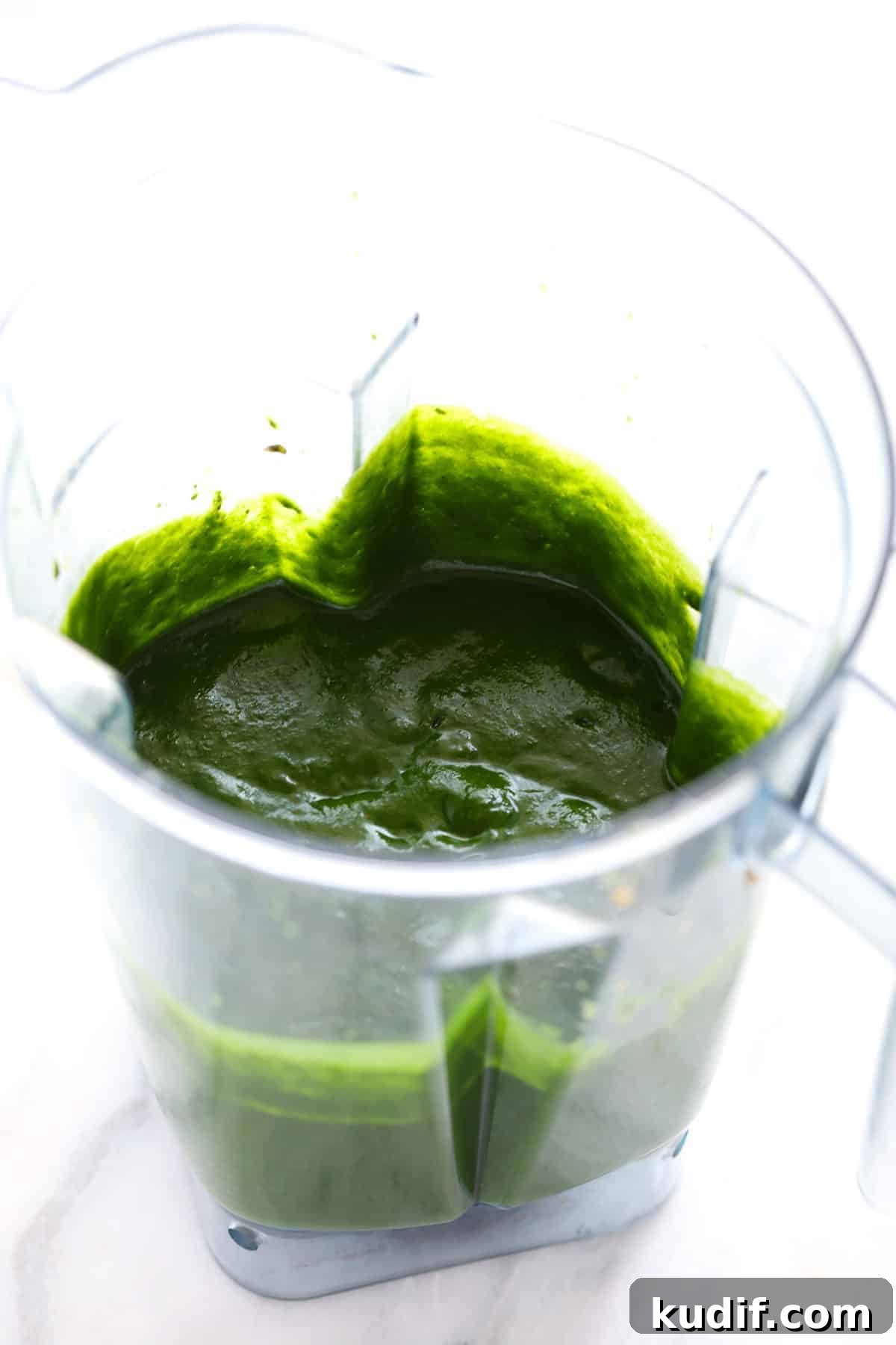 Blended palak paneer.