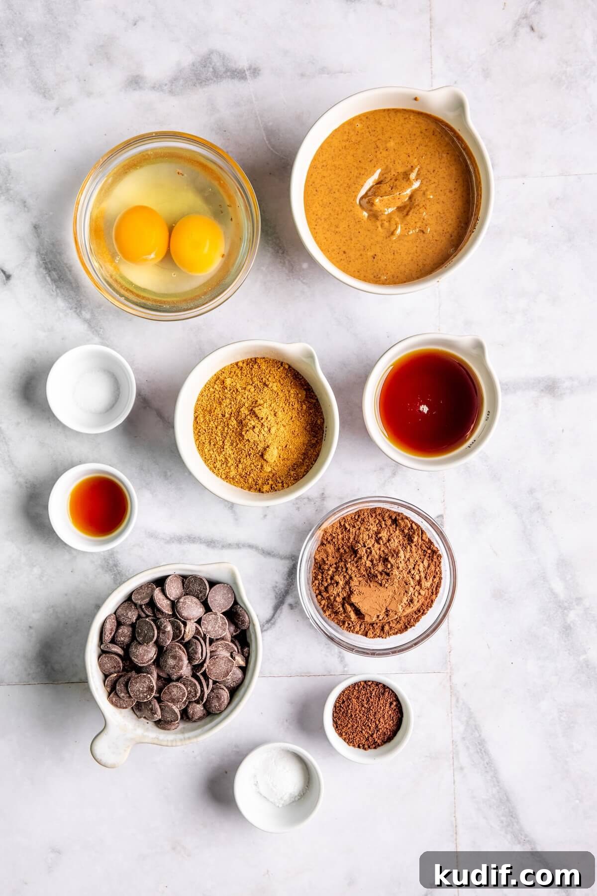 Fudgy Flourless Paleo Chocolate Chunk Brownies 4 Paleo Brownie Ingredients - Olivia Adriance