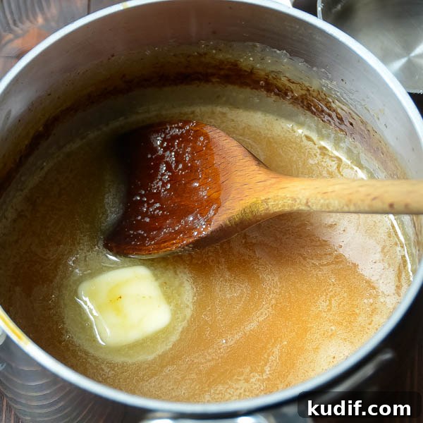 adding butter