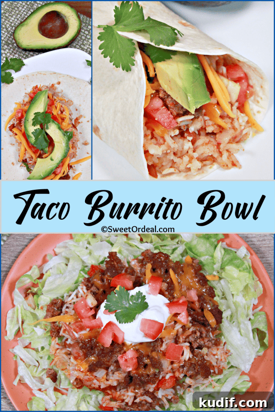 Taco Burrito Bowl Recipe: Flavorful One-Bowl Mexican Dinner 5 An easy Mexican-flavored dish that can be served many ways.