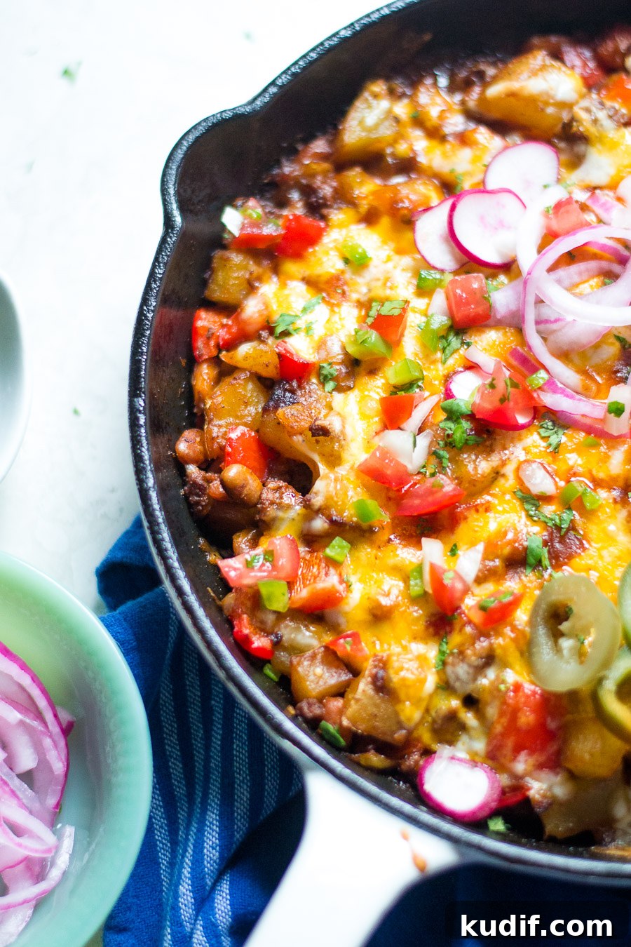 Cheesy Beef & Potato Enchilada Skillet Recipe for Dinner 4 Cheesy Southwest Enchilada Skillet | Sarcastic Cooking