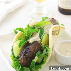 Grilled Lamb Kofta Kabab Sandwiches