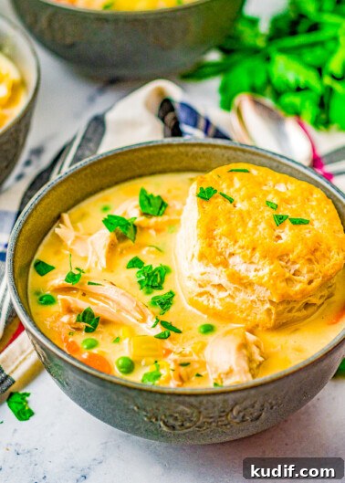 Comforting Chicken Pot Pie Casserole Recipe for Weeknights 13 Chicken Pot Pie Soup - All the comfort of pot pie, but in soup form.