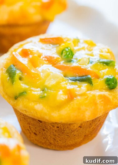 Comforting Chicken Pot Pie Casserole Recipe for Weeknights 14 Mini vegetable quiches on a white surface.