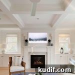 living room painted Sherwin Williams ice cube
