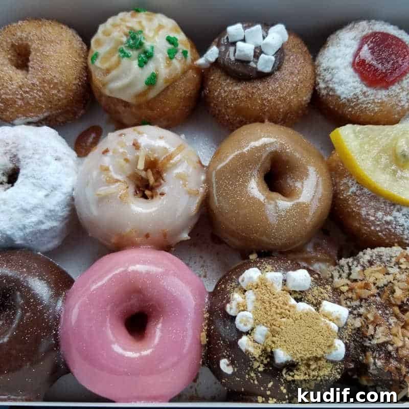 Mini donuts in a box