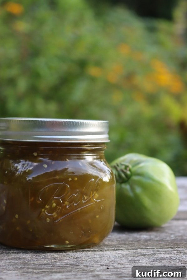 Old-Fashioned Green Tomato Jam Recipe — Sweet & Tangy Preserve 6 Canning Green Tomato Jam