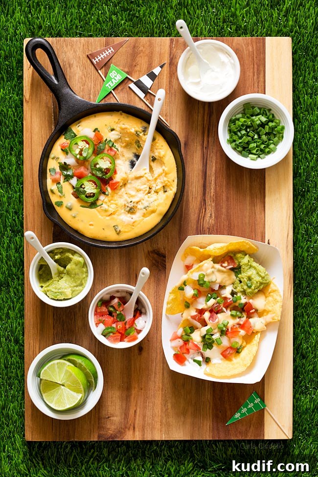 Homemade Queso: Creamy Nacho Cheese Dip Recipe 8 Nacho Bar with Queso