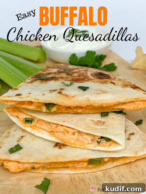 Spicy Buffalo Chicken Quesadillas Recipe for Game Day Snacks 2 Best easy Buffalo Chicken Quesadilla recipe, buffalo chicken dip recipe, easy 15 minute meal recipe, weeknight dinner recipe, easy lunch dinner recipe, best chicken easy recipe, easy tortilla chicken recipe