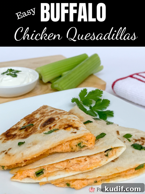 Spicy Buffalo Chicken Quesadillas Recipe for Game Day Snacks 3 Best easy Buffalo Chicken Quesadilla recipe, buffalo chicken dip recipe, easy 15 minute meal recipe, weeknight dinner recipe, easy lunch dinner recipe, best chicken easy recipe, easy tortilla chicken recipe