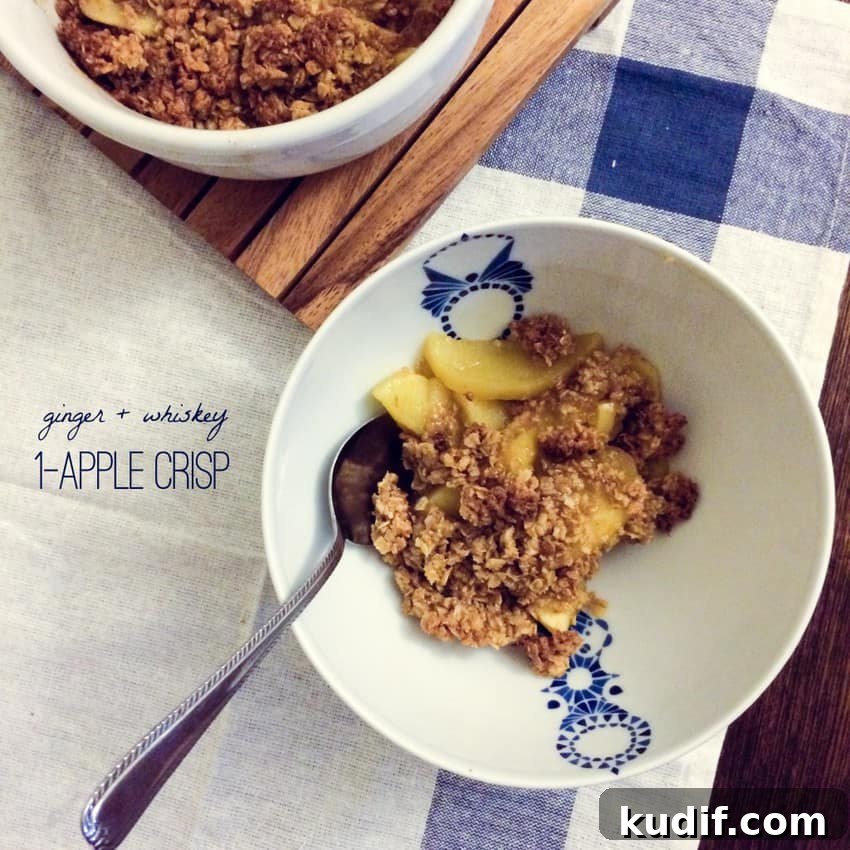 Individual Blueberry Crisps Recipe for One — Quick Berry Dessert 8 single serving apple crisp