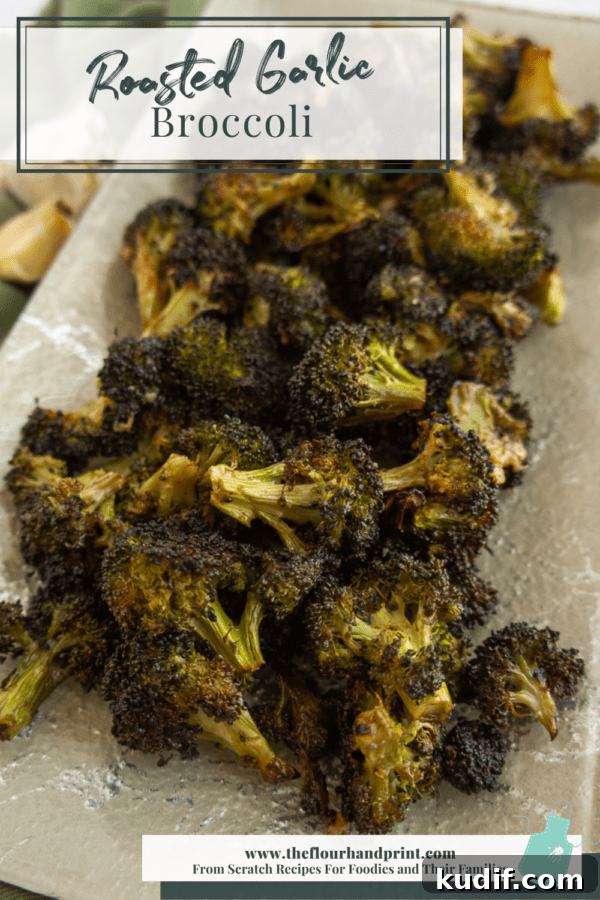 Crispy Garlic-Roasted Broccoli Recipe for Flavorful Sides 5 garlic roasted broccoli on a platter
