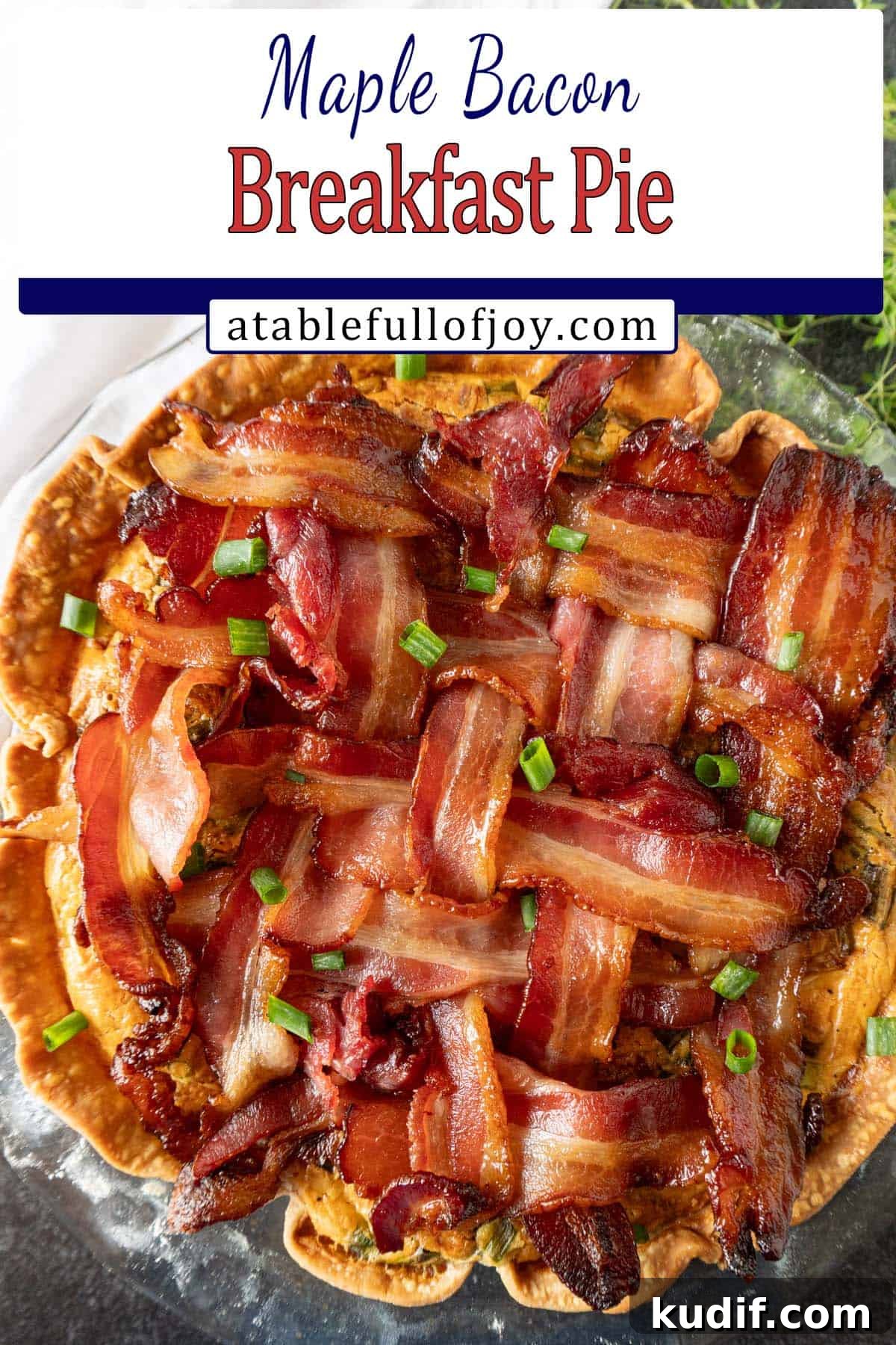 maple bacon breakfast pie pinterest image
