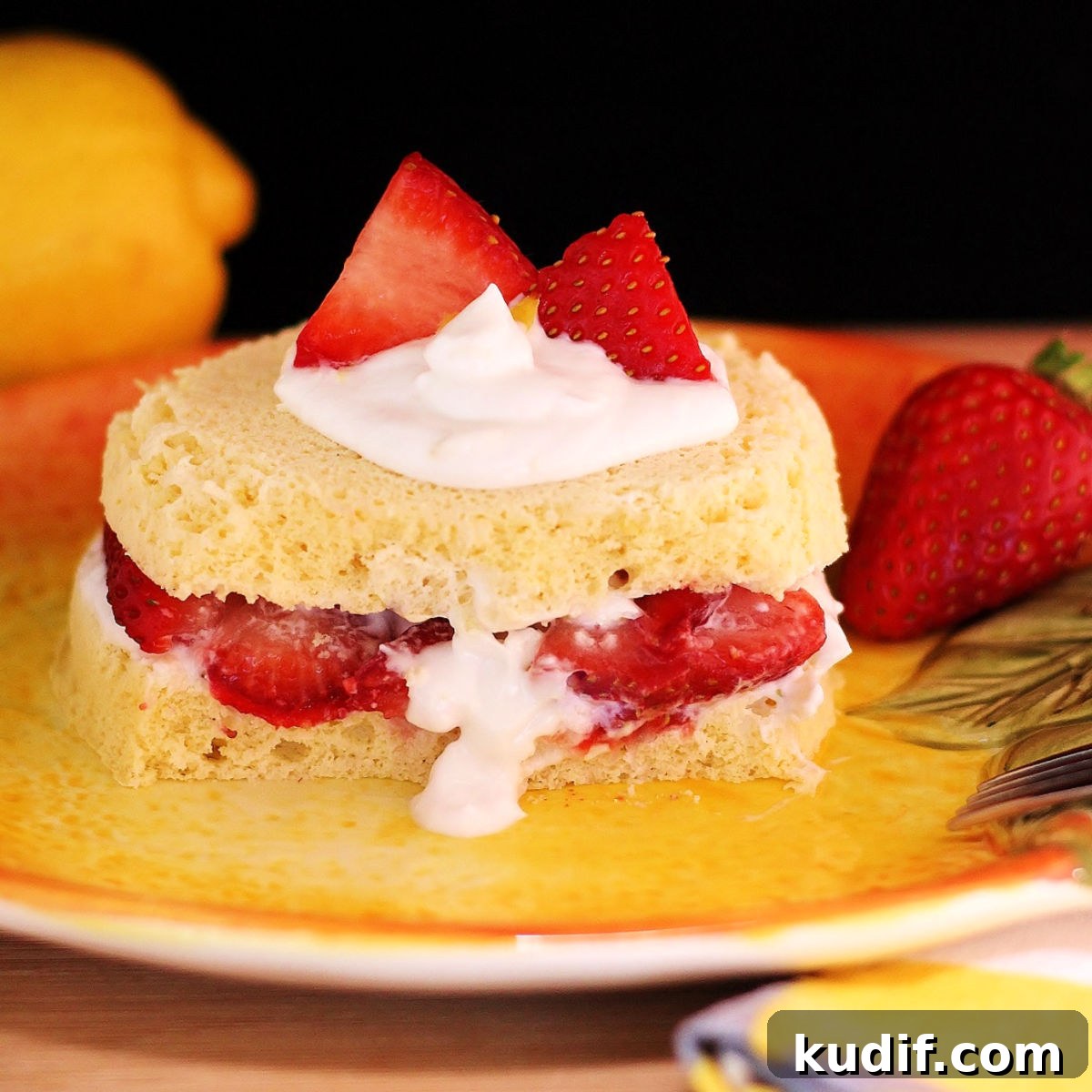 Paleo Strawberry Lemon Shortcake Recipe: Light, Grain-Free Dessert 7 A quick & simple strawberry lemon shortcake with cream & berries.