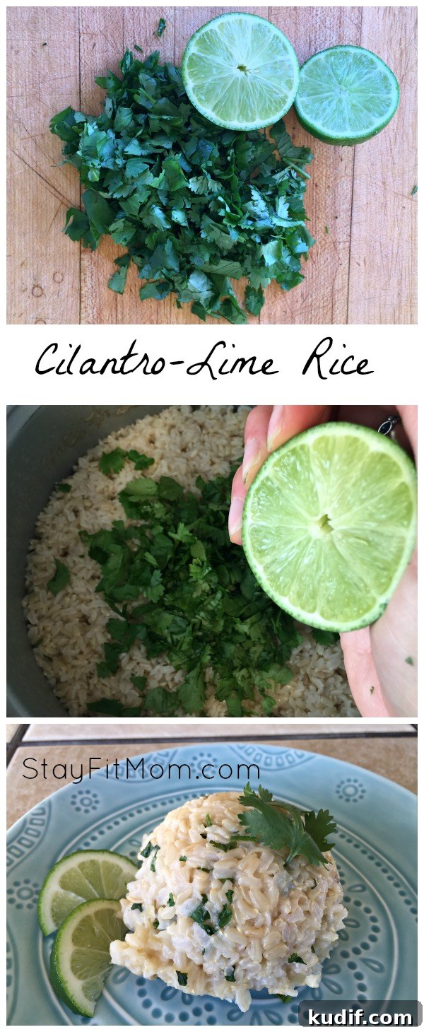 Cilantro-Lime Rice Recipe: Flavorful Mexican-Style Side Dish 3 Healthy Cilantro-Lime Rice made with brown rice. Super easy and only 3 ingredients!