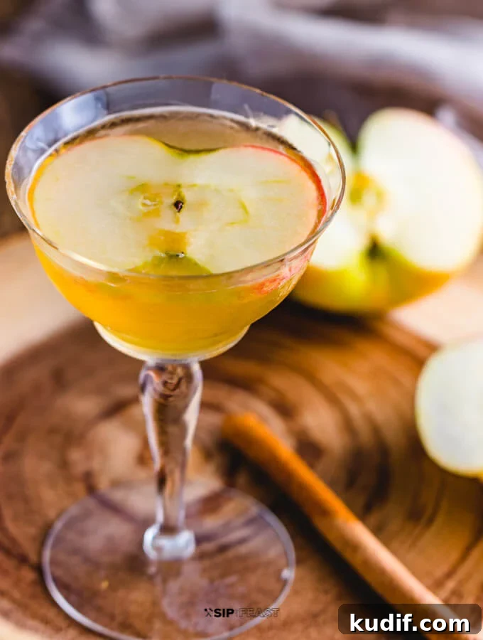 Apple Cider Cocktail - sipandfeast.com #cocktails #bourbon #drinkrecipes img 1821 9