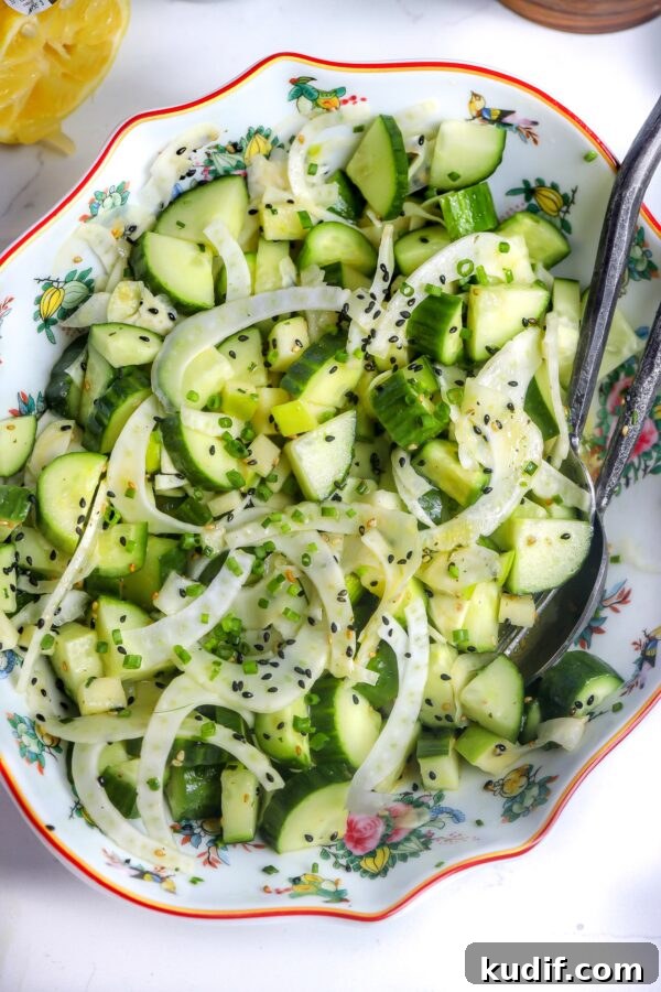 Miso-Glazed Salmon Skewers with Sesame and Scallions 6 Cucumber fennel salad